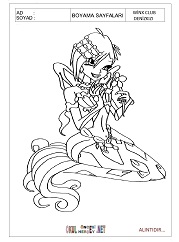 Winx Club Denizkızı boyama sayfaları